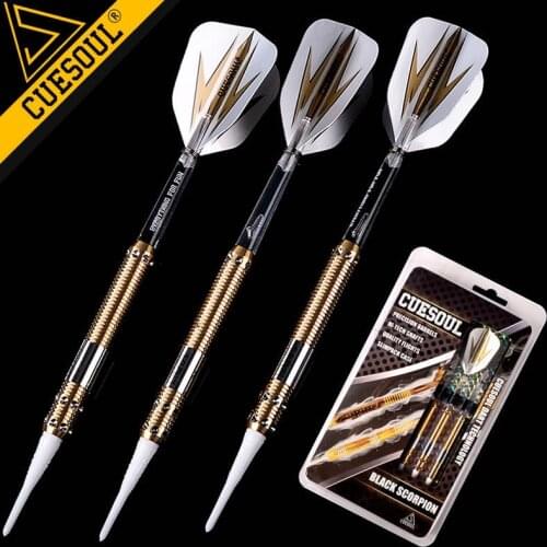 15cm 18g CUESOUL Professional Dart Soft Tip Darts Electronic Dart With Brass Barrel And Nylon Dart Shafts With Good Quality