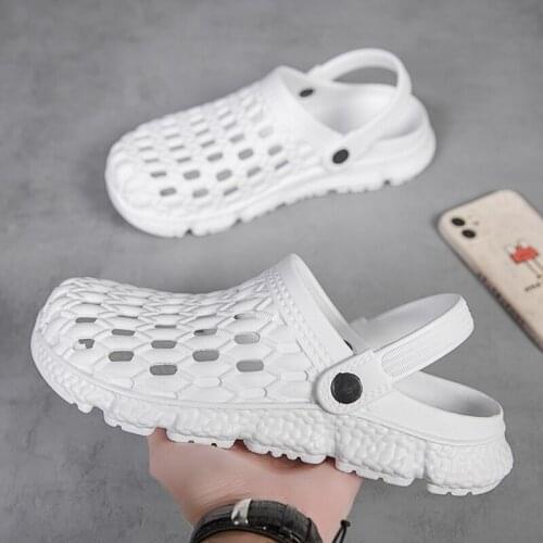 Plus Size Summer Slippers Hollow Out Aqua Shoes Beach Quick-Drying Breathable Sandals Upstream Water Shoes for Women Men