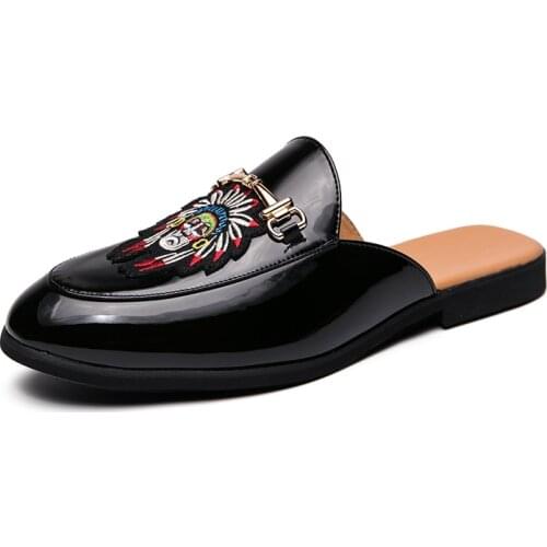 Plus size mens shoes original mens sandals 2021 summer mens leather retro casual shoes antiskid mens gladiator sandals туфли