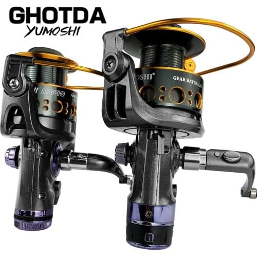 Fishing Reel Spinning New Double Brake System High Gear Ratio 5.2:1/5.0:1 Carretilha De Pesca Fishing Wheel