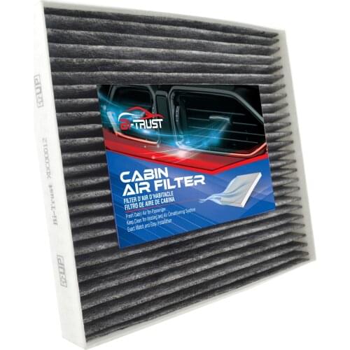 Bi-Trust Cabin Air Filter Carbon Fiber Replacement for Hyundai Kona Tucson Veloster Venue Kia Soul Sportage 97133-1R000