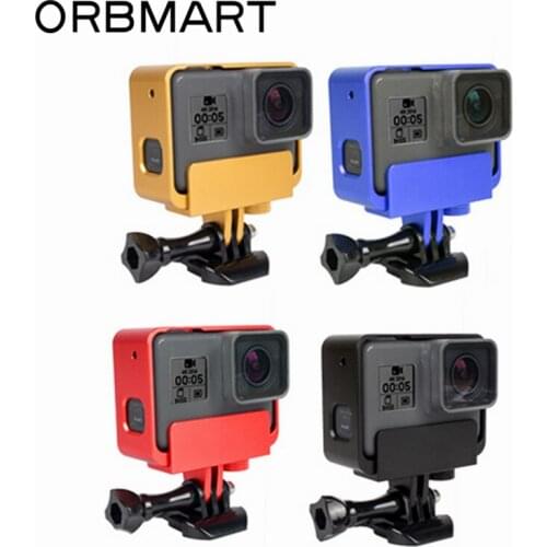 ORBMART Aluminum Metal Alloy Housing Shockproof Case Cover Frame For Go Pro Gopro Hero 5 6 Sport Camera