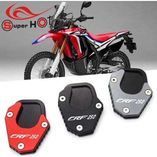 For HONDA CRF 250 RALLY CRF250L CRF250 2017-2020 Motorcycle Kickstand Foot Side Stand Extension Pad Support Plate Enlarge Stand