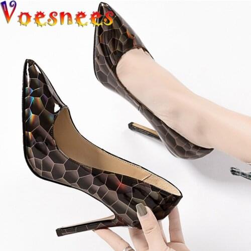 2019 NEW Women Pumps Nightclub Party Wedding Shoes Super High Heel Pointed Toe Chaussure Femme Ladies Shoes Lady Wedding Shoes