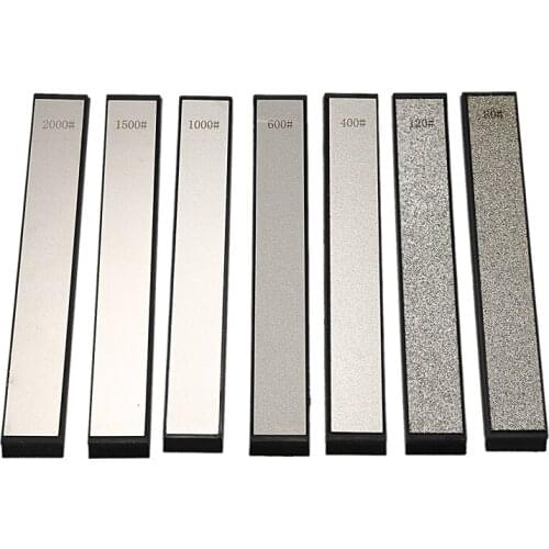 80-200 Grain Diamond Sharpening Angle Grindstone Sharpening Professional Sharpener Tool Bar 7 Pack