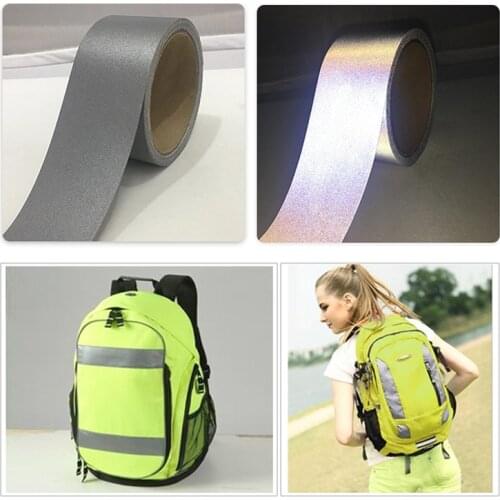 High visibility Bright Silver reflective Fabrics reflective tape for reflective safety workwear