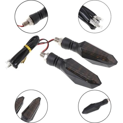 2pcs LED Turn Signal Lamp Motorcycle Flasher 15 Led Motorbike Indicator Light