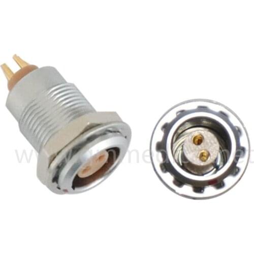 9MM Nut Fixed Socket 2 3 4 5 6 7 9 pin fixed socket,outer shell in chrome-plated brass, PEEK insulator, female solder contacts