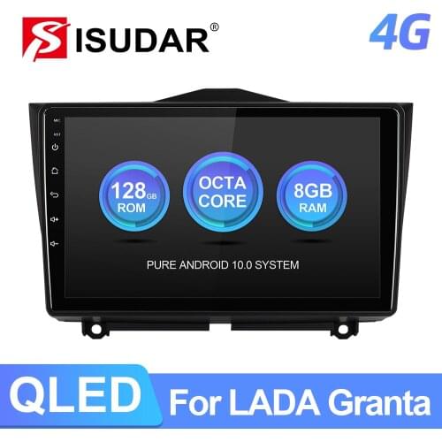 ISUDAR T72 Android Car Radio For LADA ВАЗ Granta Cross 2018 2019 Car Multimedia GPS Player RAM 6G 8 Core Camera 4G Net No 2 Din