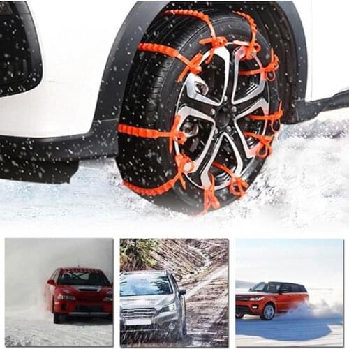 Car Anti-skid Chains 10Pcs 92cm Snow Rain Mud Car Automobiles Wheel Tyre Nylon Anti-skid Chains Belt 2020
