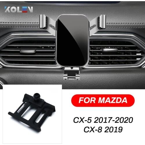 Car Mobile Phone Holder For Mazda CX-5 CX5 2017-2020 CX-8 CX8 Gravity Stand Smart Phone Special Mount Support Navigation Bracket