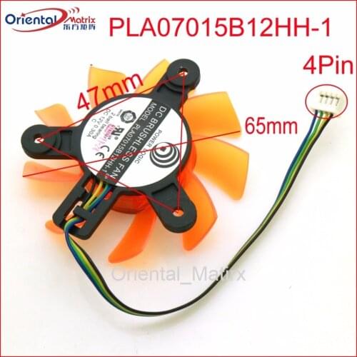 Free Shipping PLA07015B12HH-1 12V 0.30A 65mm 47*47*47mm 4Pin VGA Fan For ZOTAC 9800GT-1GD3 Graphics Card Fan