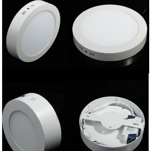 Free shipping 6W/12W/18W Round Square Dimmable Led Panel Light Surface Mounted Downlight lighting AC 110-220V + Driver