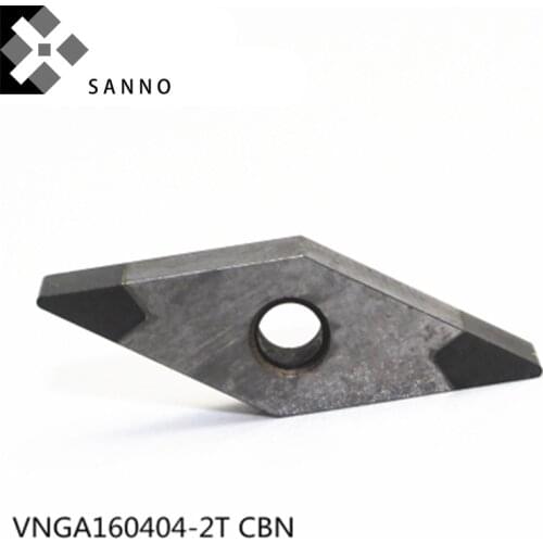 CBN cnc carbide turning inserts VNGA160404-2T / VNGA160408-2T CBN cnc processing for Hardened steel