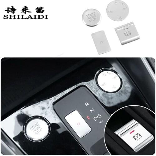 Center Console Electronic Handbrake Buttons Sequins Decoration Covers Trim For Audi A3 A3L 2021 Car Styling Interior Accessories
