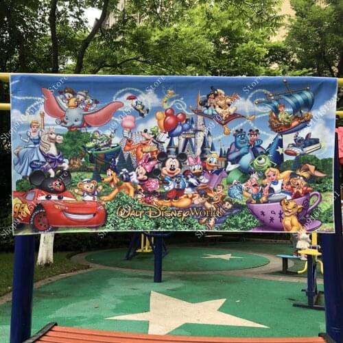 Disney Mickey Minnie Mouse Children Absorbent Bath Towel Frozen Princess Swimming Beach Blanket Microfibre Home Baby Kids Throws