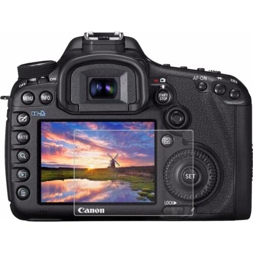 For Canon 5D Mark III Camera 2.5D Curved Edge 9H Surface Hardness Tempered Glass Screen Protector Camera Accessories