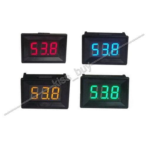DYKB High precision DC Voltmeter 0-100V Digital LED Volt tester Voltage indicator Panel Meter 5V 12V 24V car Battery