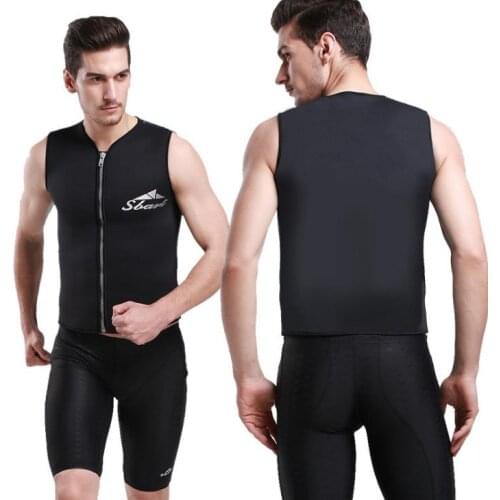 SBART 1PC 3mm Wetsuit Neoprene Jacket Vest Womens/Mens Diving Suit Swimwear Sailing Surfing Clothes Freediving Rash Guard DCO