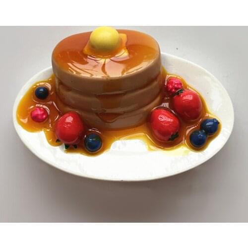 Hot Sale Hand-painted Pudding Cake Creative 3D Fridge Magnets Travel Souvenirs Refrigerator Magnetic Sticker Home Decortion