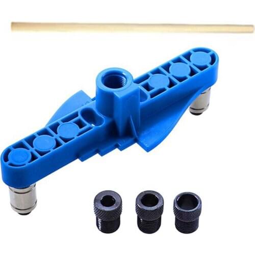 JFBL Hot Vertical Pocket Hole Jig 6/8/10Mm Wood Drill Dowel Self Centering Drilling Guide for Woodworking Tool 2 in 1