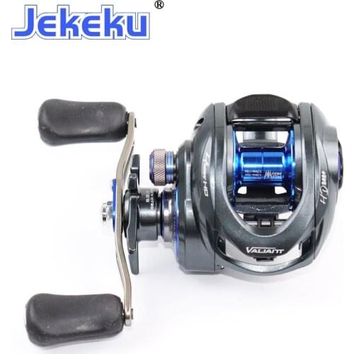 JEKEKU NEW Baitcasting Fishing Reel 19+1BB 8.0:1 Metal Spool Magnetic Brake Beautiful Coat Casting Coil Max Drag 8kg Lightweight