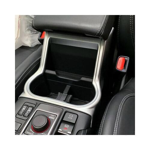 Matte Interior Front Water Cup Holder Cover Trim 1pcs for Subaru Forester 2019