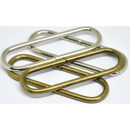 Metal Ring Silver Antique Bronze Oval Buckles DIY Accessory For Shoes Bags Garment Sewing Strap Adjustment Button Hook Clasp