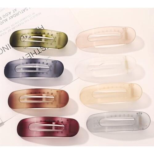 Fashion Hair Clips for Women Elegant Colorful Solid Color Duckbill Clip Girls Hair Barrette Hairclip Hair Accessories 2021 New