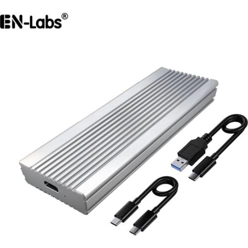 USB 3.1 USB C to M.2 SSD NVMe PCIe Converter Adapter Type C Gen 2 10Gbps to M-Key HDD w/ Aluminum Case for 2280/2260/2242/2230
