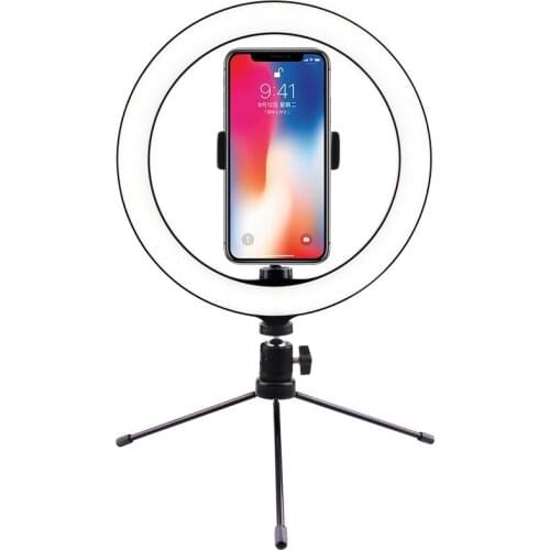 Hot LED Selfie Tripod Ring Lamp For Youtube Tiktok Video Live Cell Phone Holder Stand Photography Lighting