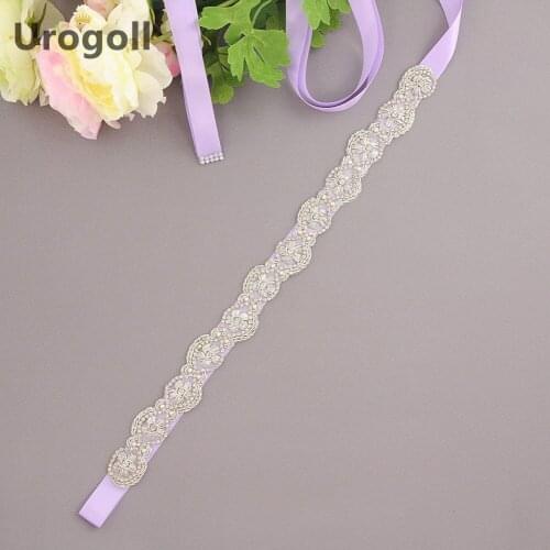 Romantic Wedding Belts Flower Wedding Dress Bridal Rhinestone Belt Party Bridesmaid Dress Girdle Trendy Lady Accessories