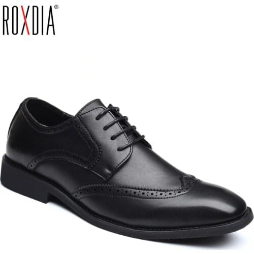 Мужские кожаные туфли ROXDIA China At AliExpress