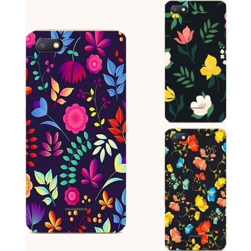 Flower butterfly cat silicone phone case For Xiaomi Redmi 4A 4X 6 6A 8 8A 4 Pro Dual Colorful floral leaves design phone cover