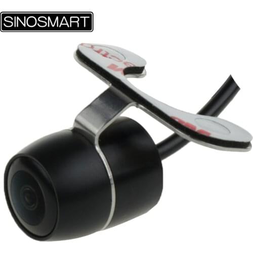 SINOSMART Hot Sale HD Universal Round Front/Rear View Parking Camera Installed by Two Screws Upside-down