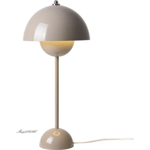 Nordic Flowerpot Table Lamp Creative Iron Desk Lamp for Living Room Bedroom Bedside Lamp E27 Designer Lamps Study Desk Light