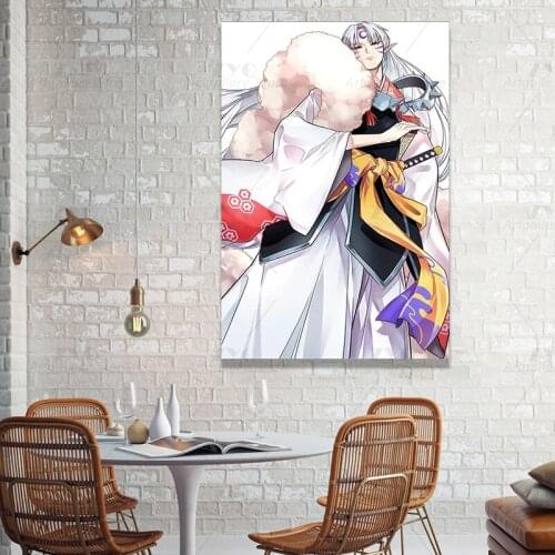 Modern Poster Wall Art Modular Pictures HD Prints Anime Inuyasha Seshomaru Nordic Style Canvas Painting Living Room Home Decor