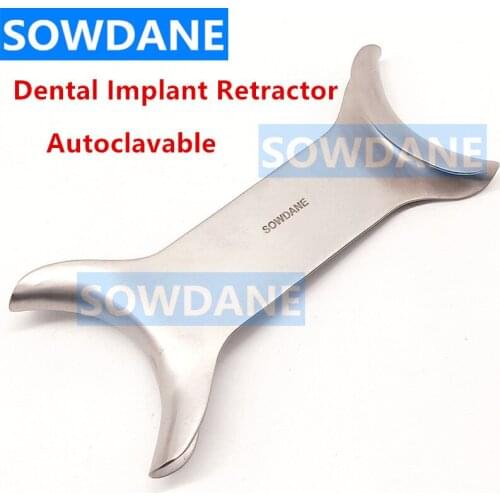 Dental Orthodontic Double Ends Lip & Cheek Retractor Orthodontic Teeth Whitening Mouth Opener Autoclavable Stainless Steel