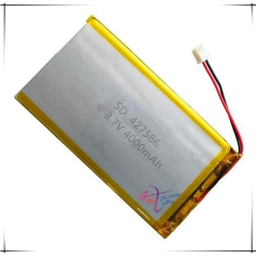 XHR-2P 2.54 4000mAh 3.7V special lithium polymer battery 427586 navigator 407590