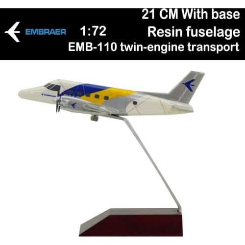 1:72 Embraer EMB-110 twin-engine turboprop light transport aircraft Airplane model Airways aviation Toys plane W undercarriage