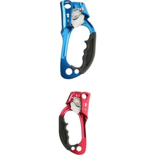 2 Pieces / Set Right + Left Hand Rope Ascender Climbing Ascension Clamp