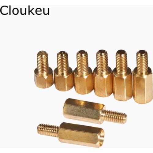 20pcs M3 Copper Standoff spacer stud Male to Female M3*4+6mm Hexagonal stud Length 4/5/6/7/8/9/10/11/12MM
