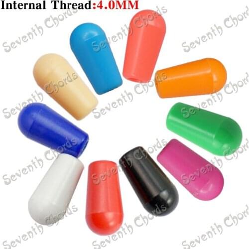 20Pcs Internal Thread 4mm (M4) Plastic 3 Way Toggle Switch Knob Tip Cap Replacement for Electric Guitar Pickup Selector Switches