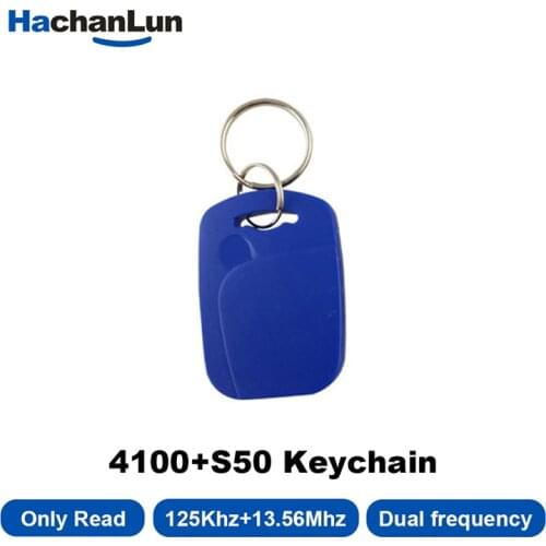5/10 PCS RFID Dual Chip Smart NFC Id 125Khz+13.56Mhz Composite Keychain Read only Access Card