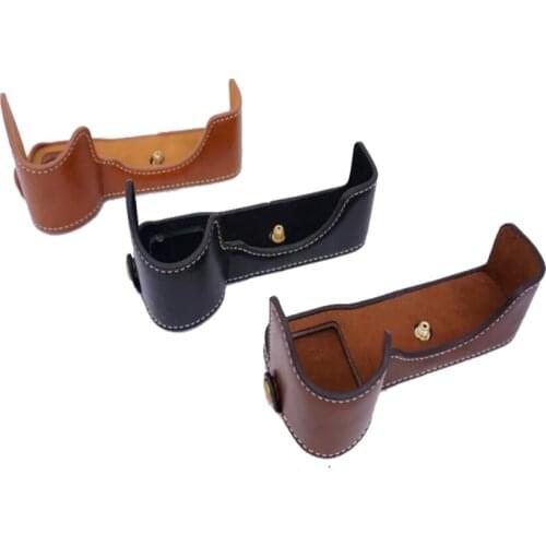 Pu Leather Video Camera Case For Sony ILCE-7M2 A7II A7R Mark 2 Camera Bag Bady With Strap 3 Color