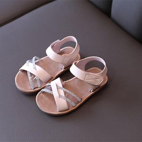 Kids Girls Baby Sandals Summer Child Shoes Fashion Soft Soled Sandals Casual Kids Princess Shoes Flat Sandals