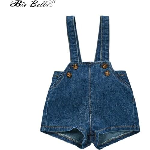 Baby Newborn Denim adjustable overalls Cowboy Fashion Pants Bib 2021 Spring Autumn Kids Boy Girl Clothes 0-24M Infant Overalls