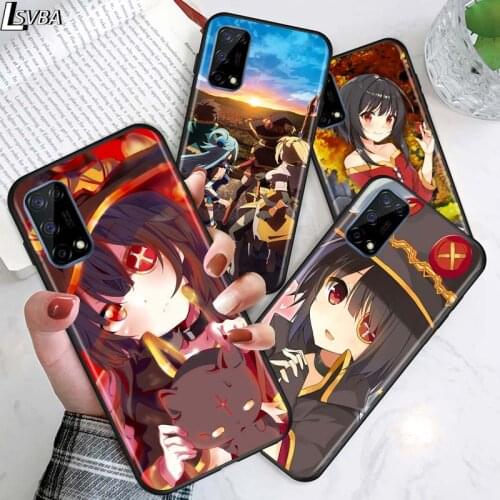 Konosuba Megumin for OPPO Realme V15 X5 X3 X50 X7 X2 C17 C11 C3 C2 7 7i 6 6S 6i 5 Narzo 20 Pro Black Phone Case