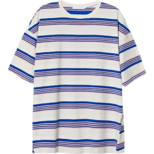 Summer Maternity Short Sleeve T Shirt Dresses Plus Size Tops Tshirts For Pregnant Women Strip Clothes Pregnancy Wear