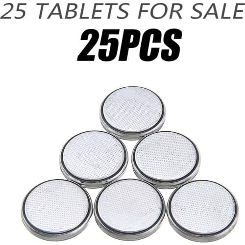 25pcs CR2032 3 Volt Lithium Battery Button Electronic Cell Coin Batteries For Watches Calculators Toys and Games